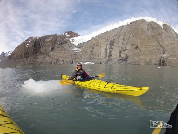 Muitos pedaços de gelo na baía de Gold Harbour, na Geórgia do Sul